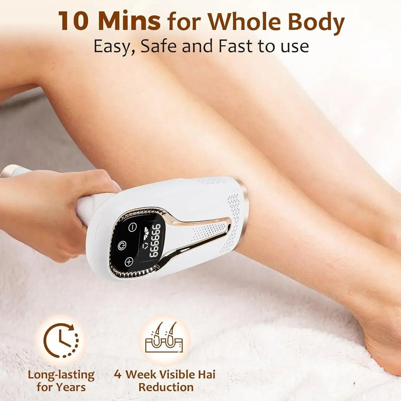 990,000 Flashes IPL Hair Removal System, Painless Laser Epilator for Women’s Body, Bikini, and Facial Areas, Permanent Hair Remo