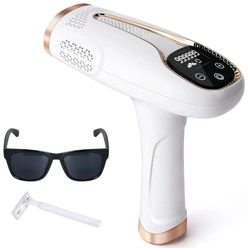 990,000 Flashes IPL Hair Removal System, Painless Laser Epilator for Women’s Body, Bikini, and Facial Areas, Permanent Hair Remo