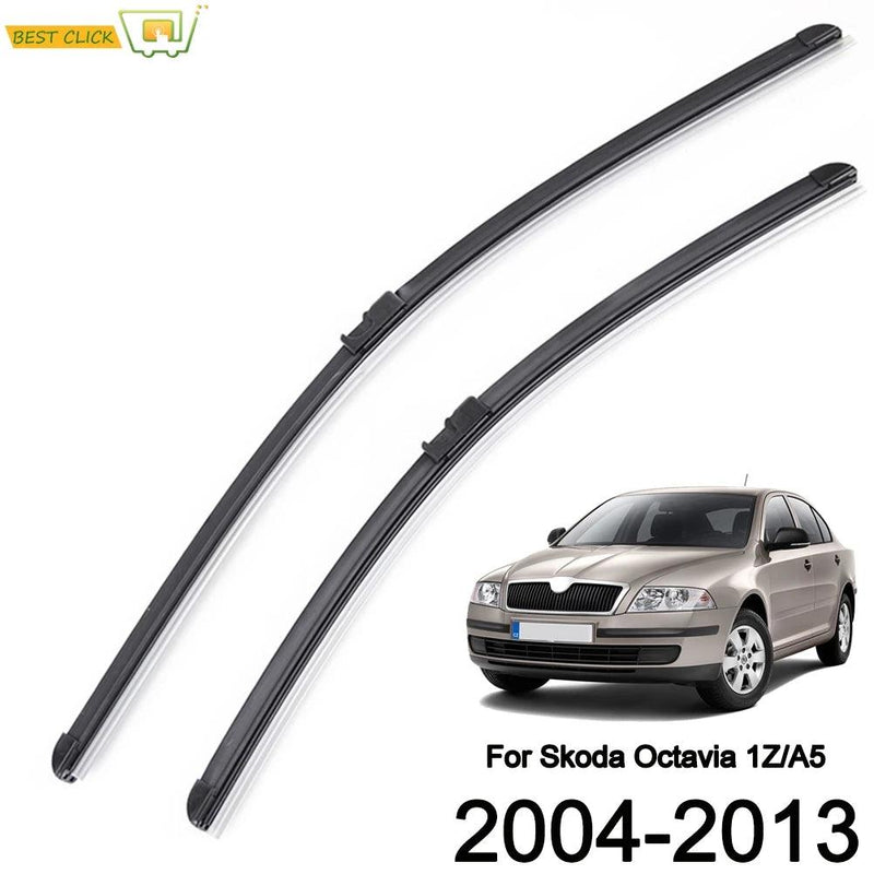 Palhetas de limpador de para-brisa Misima para Skoda Octavia A5 1Z 2004 - 2013 Janela frontal 2005 2006 2007 2008 2009 2010 2011