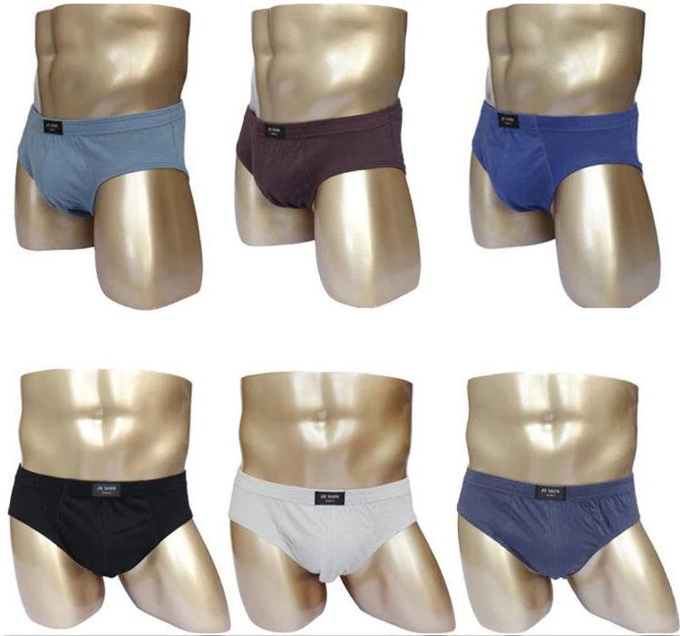 2019 Nova Fábrica Sólida Venda Direta 6pcs/Lote Homens 100% Algodão Homens Biquíni Cueca Calça Para Homens