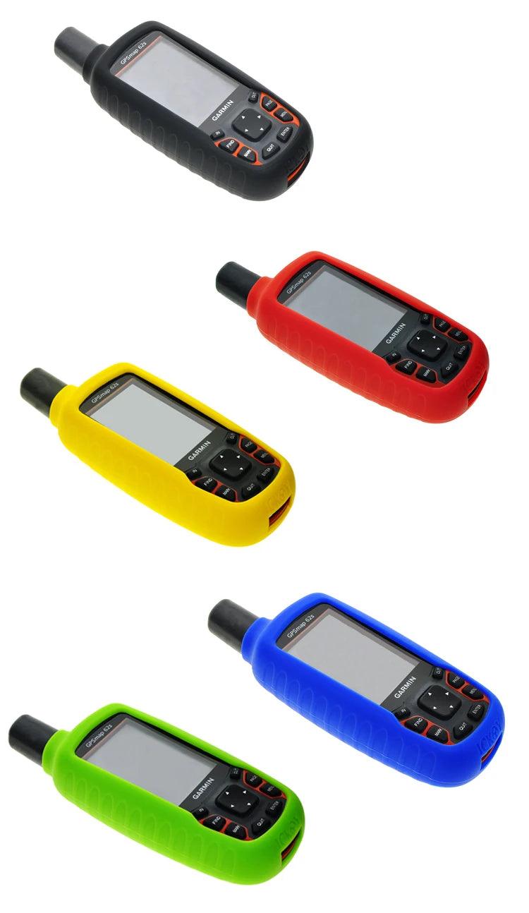 Capa de silicone + película protetora de tela para caminhadas GPS portátil Garmin GPSMAP 62 63 64 62s 62sc 62st 62stc 64st 65 65sr 63sc