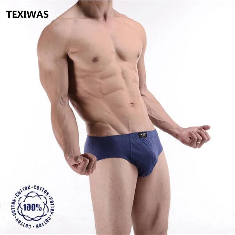 2019 Nova Fábrica Sólida Venda Direta 6pcs/Lote Homens 100% Algodão Homens Biquíni Cueca Calça Para Homens