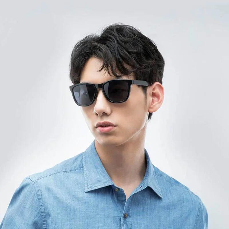 Óculos de sol XIAOMI Mijia Classic Square / Pilot, lentes polarizadas TAC autorreparáveis, sem riscos, película polarizadora de 6 camadas, masculino