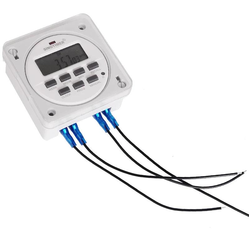 Marca SINOTIMER Temporizador semanal digital 7 dias programável relé interruptor de tempo 220 V 230 V 240 V CA TM618