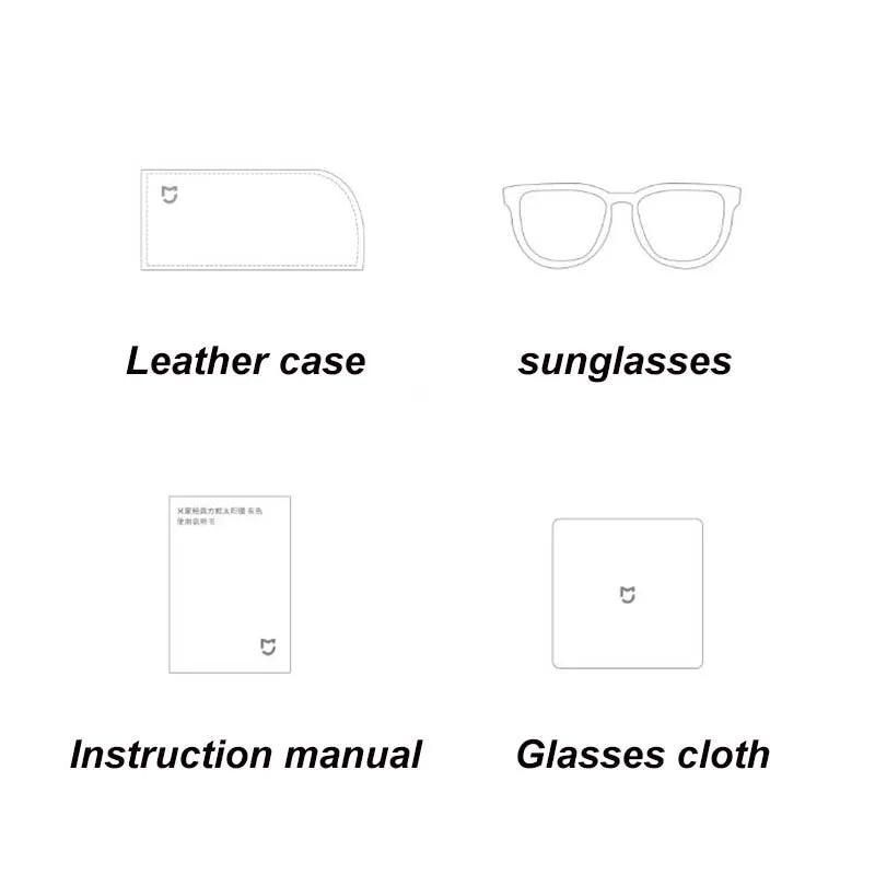 Óculos de sol XIAOMI Mijia Classic Square / Pilot, lentes polarizadas TAC autorreparáveis, sem riscos, película polarizadora de 6 camadas, masculino