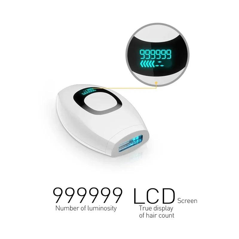 Handheld Laser Hair Removal 999999 Flashes Painless High-frequency Female Permanent Epilator Electric Depilador Laser