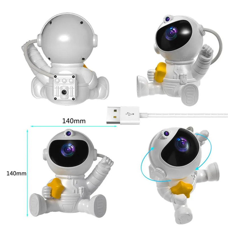 Céu estrelado lâmpada do projetor crianças e adulto presente galáxia céu estrelado astronauta decoração quarto nebulosa led