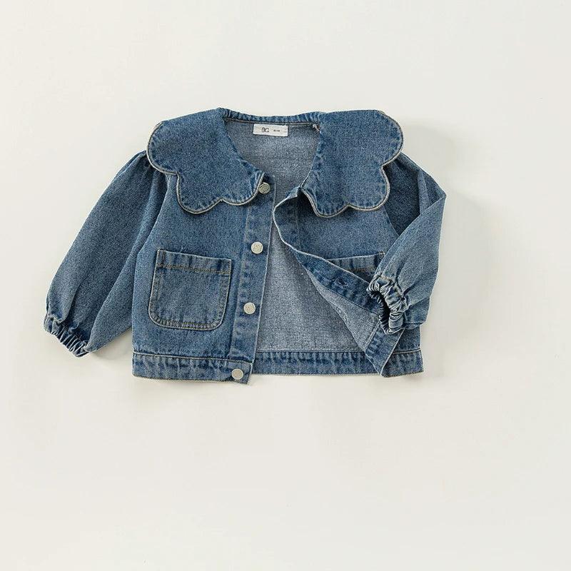 Menina Denim Jacket Crianças Roupas para Menina Crianças Jaquetas para Menina Outwear Crianças Casaco Crianças Top Roupa Infantil Menina Abrigos