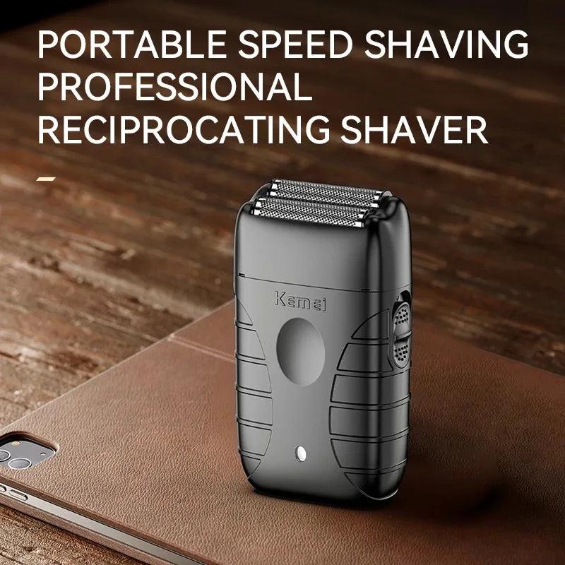 Kemei 2299 Barber Foil Shaver Homens Barbeador Elétrico para Cabeça Careca Sem Fio Máquina de Barbear Suave Barbear Rente Aparador de Barba Presentes