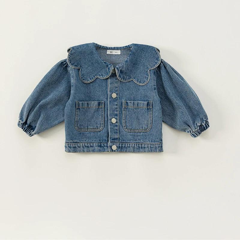 Menina Denim Jacket Crianças Roupas para Menina Crianças Jaquetas para Menina Outwear Crianças Casaco Crianças Top Roupa Infantil Menina Abrigos