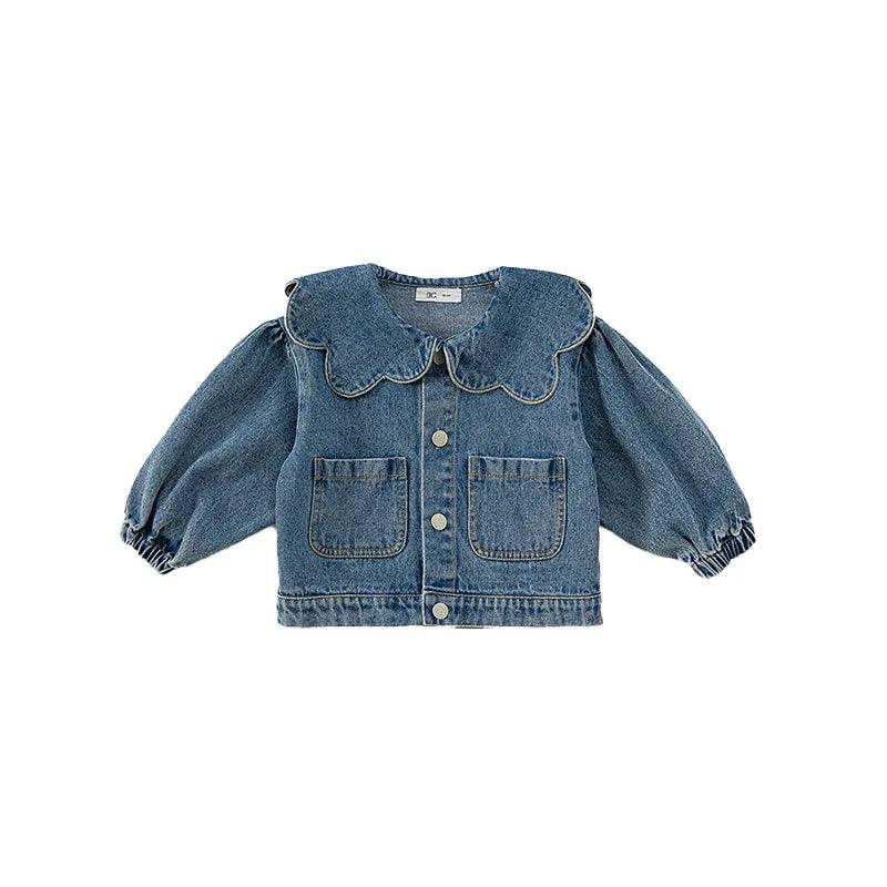 Menina Denim Jacket Crianças Roupas para Menina Crianças Jaquetas para Menina Outwear Crianças Casaco Crianças Top Roupa Infantil Menina Abrigos