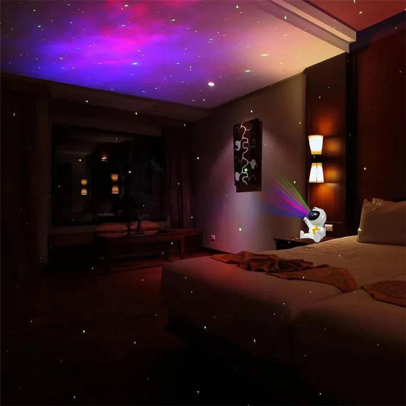 Céu estrelado lâmpada do projetor crianças e adulto presente galáxia céu estrelado astronauta decoração quarto nebulosa led