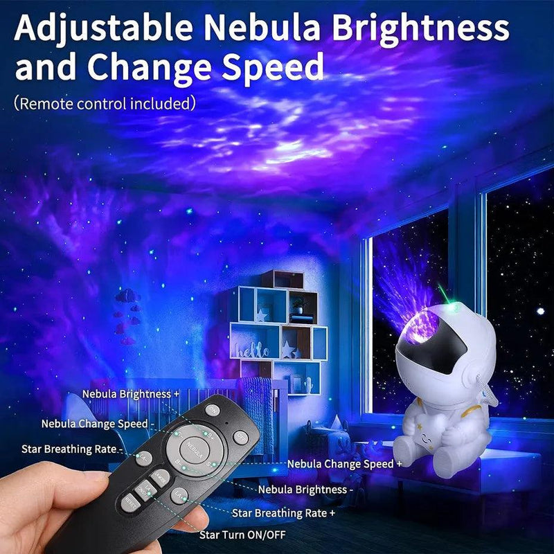 Céu estrelado lâmpada do projetor crianças e adulto presente galáxia céu estrelado astronauta decoração quarto nebulosa led