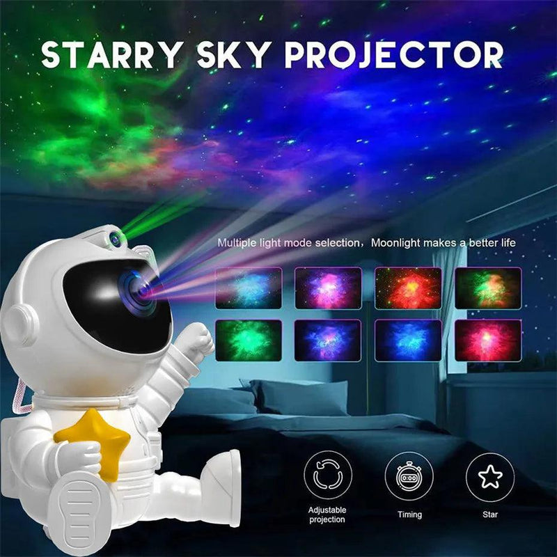 Céu estrelado lâmpada do projetor crianças e adulto presente galáxia céu estrelado astronauta decoração quarto nebulosa led