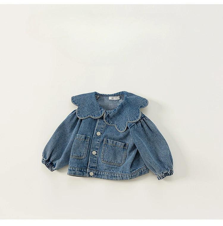 Menina Denim Jacket Crianças Roupas para Menina Crianças Jaquetas para Menina Outwear Crianças Casaco Crianças Top Roupa Infantil Menina Abrigos