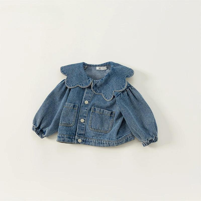 Menina Denim Jacket Crianças Roupas para Menina Crianças Jaquetas para Menina Outwear Crianças Casaco Crianças Top Roupa Infantil Menina Abrigos